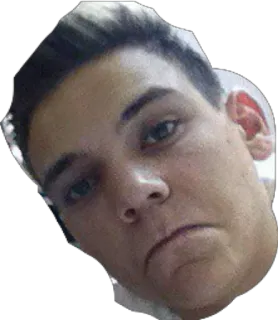 ☹ persona, cara, cabeza, retrato, pegatina, hombre telegram sticker