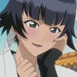 🥰 Soi Fon Bleach Anime, Desenho animado, Personagem, Soi Fon, Ninja, Bleach, Sorrindo, Fofo telegram sticker