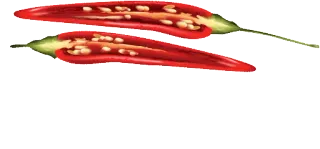 🌶 pimiento rojo, chile, rebanado, ingrediente, picante telegram sticker