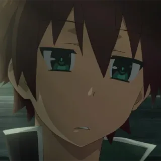 🛡 Kazuma Satou KonoSuba 动漫, 男孩, 面无表情, 疲惫, 烦躁 telegram sticker