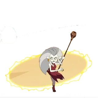 😠 Eda Clawthorne The Owl House cartoon, witch, magic, eda, eda clawthorne, the owl house, disney, fantasy telegram sticker
