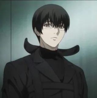🖤 Haise Sasaki Tokyo Ghoul อนิเมะ, มังงะ, โตเกียว กูล, ไฮเสะ ซาซากิ, ตัวละคร telegram sticker