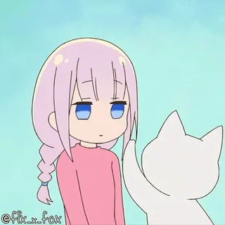 👊 Kanna Kamui Miss Kobayashi's Dragon Maid @Pix_n_fox telegram sticker