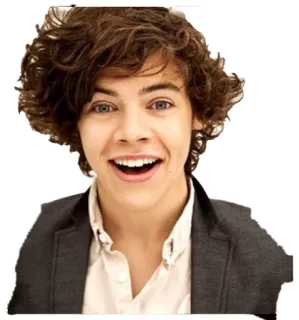 😃 Harry Styles harry styles, singer, one direction, celebrity, portrait telegram sticker