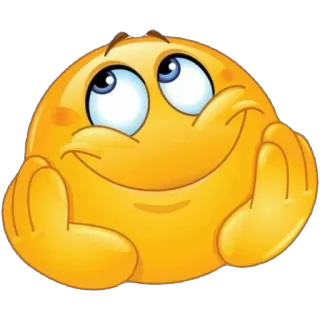 🫥 emoji, smile, happy, dreamy, face, yellow telegram sticker