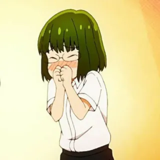 😆 Anime, Personaje, Lindo, Chica, Sonrojo telegram sticker