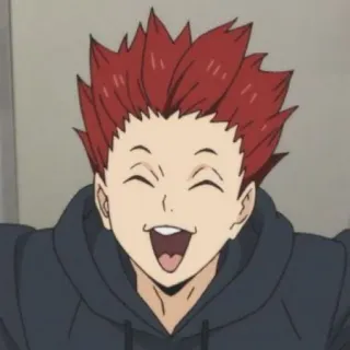 🎭 Tendou Satori Haikyuu!! Tendou Satori, Haikyuu, anime, manga, cartoon, character telegram sticker