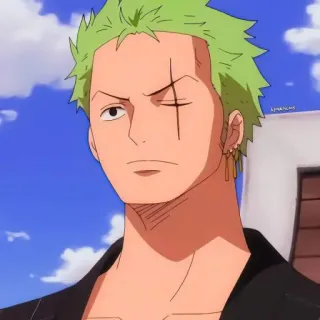 🌽 Zoro One Piece anime, one piece, zoro, roronoa zoro, swordsman, pirate, character telegram sticker