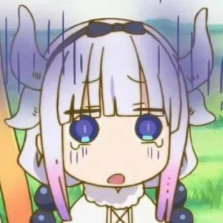 ☁️ Kanna Kamui Miss Kobayashi's Dragon Maid Anime, Kanna, Kanna Kamui, Drago, Carino, Kawaii telegram sticker