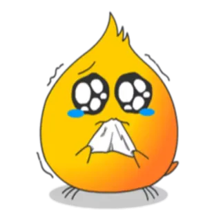 😢 плач, грустный, слезы, эмодзи, каваи, мультфильм, выражение telegram sticker