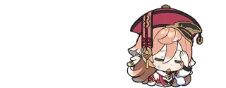 🌟 Yanfei Genshin Impact yanfei, genshin impact, anime, chibi, triste telegram sticker