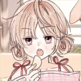 🍓 애니메이션, 만화, 여자, 귀여운, 그림, 캐릭터 telegram sticker