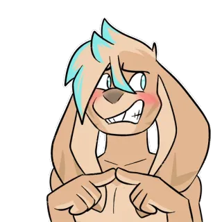 😳 Furry, Antropomorfik, Kartun, Karakter, Hewan, Lucu, Seni digital telegram sticker