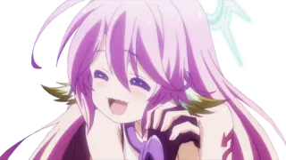 😄 Jibril No Game No Life Anime, Chica, Jibril, No Game No Life, Sonrisa whatsapp sticker
