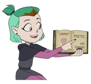 😃 Amity Blight The Owl House FACTS hoạt hình, phù thủy, sách, sự thật, chỉ telegram sticker