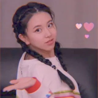 🌊 kpop, garota, fofa, twice, coração, amor, beijo telegram sticker
