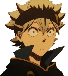 😳 Asta Black Clover 애니메이션, 캐릭터, 블랙 클로버, 아스타, 만화, 애니 telegram sticker
