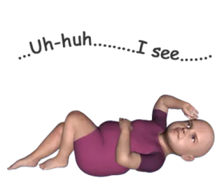 😯 baby, infant, cute, child, lying down whatsapp sticker