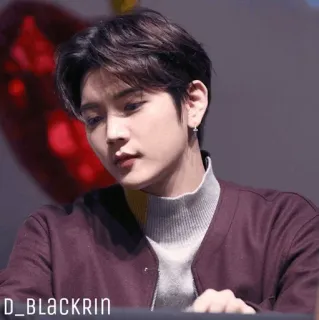 ✨ D_BLACKRIN Person, Mann, Koreanisch, Porträt, Schauspieler, Sänger, Promi telegram sticker