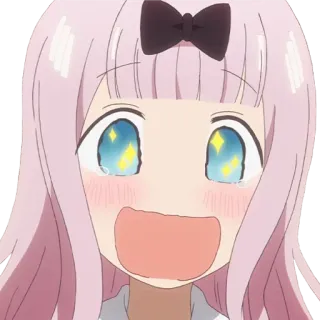 🤩 Chika Fujiwara Kaguya-sama: Love Is War Anime, Chika Fujiwara, Kaguya-sama, Love is War, Carino, Kawaii whatsapp sticker