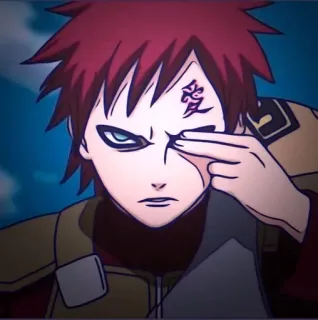 💋 Gaara Naruto アニメ, 漫画, 我愛羅, ナルト, 忍者, キャラクター telegram sticker