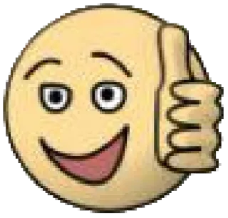 👍 emoji, smiley face, thumbs up, positive, approval, like telegram sticker