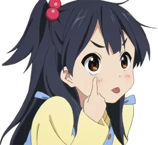 😛 อนิเมะ, ผู้หญิง, นิ้วกลาง, หยาบคาย, การ์ตูน telegram sticker