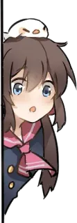 👀 Chica anime, Uniforme escolar, Dibujo animado, Pegatina telegram sticker