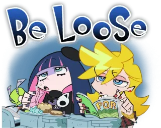 🖕 Be Loose anime, girls, party, cartoon telegram sticker