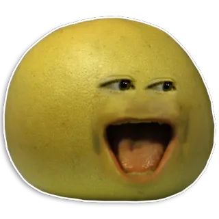 😠 arancia, arancia irritante, frutta, divertente, cartone animato telegram sticker