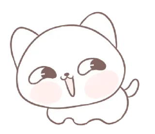 👻 gato, animal, fofo, kawaii, adesivo whatsapp sticker