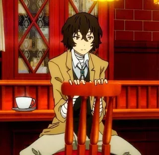 🐙 Dazai Osamu Bungou Stray Dogs Anime, Charakter, Dazai, Bungou Stray Dogs telegram sticker
