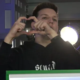 ❤ squad person, heart, gesture, squad, man telegram sticker