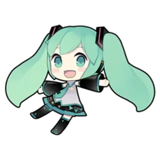 Miku 2.0 whatsapp stickers