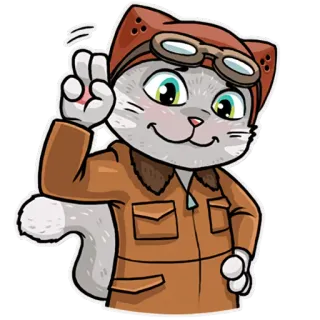 Kamikaze Cat telegram stickers