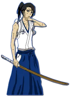 😕 Anime, Samurai, Katana, Espada, Lutador, Guerreiro, Personagem whatsapp sticker