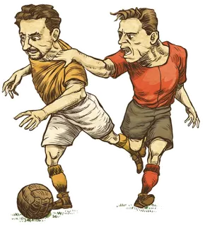 😀 football, soccer, sport, match, competition, men, athletes telegram sticker