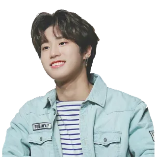 😄 RUNAWAY kpop, persona, sonriendo, hombre, fugitivo whatsapp sticker