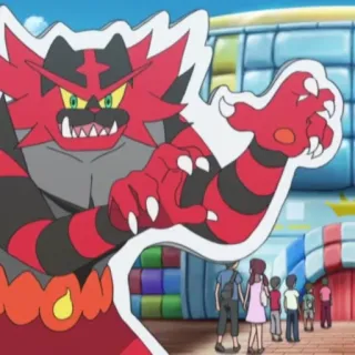 🚧 Incineroar Pokemon pokemon, incineroar, fire, anime, cartoon telegram sticker