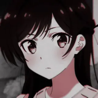 ⛓ Anime, Cartone animato, Carino, Ragazza, Manga, Ritratto telegram sticker
