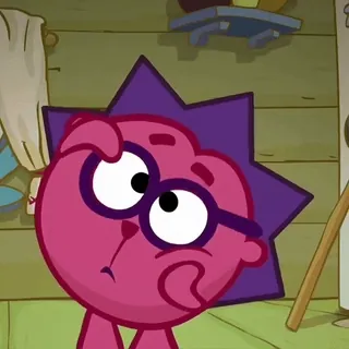 ⚡ Pin Smeshariki cartoon, animation, glasses, hedgehog, character telegram sticker