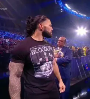 😠 Roman Reigns THE BLOODLINE Wrestling, Roman Reigns, Paul Heyman, Bloodline, WWE whatsapp sticker
