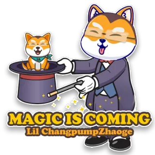 🙃 MAGIC IS COMING
Lil ChangpumpZhaoge hond, magie, cartoon, animatie, dier, hoed, goocheltruc telegram sticker