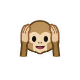 🙉 monkey, animal, emoji, hear no evil telegram sticker