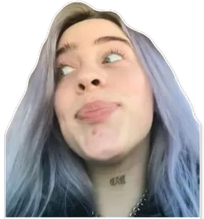 🌚 Billie Eilish Билли Айлиш, певица, знаменитость, поп-звезда, музыкант telegram sticker