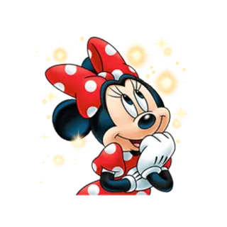 😮 Minnie Mouse Cartone animato, Topo, Disney, Minnie, Personaggio telegram sticker