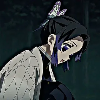 🦋 Shinobu Kocho Demon Slayer Shinobu Kocho, Anime, Demon Slayer, Kupu-kupu, Karakter, Manga telegram sticker