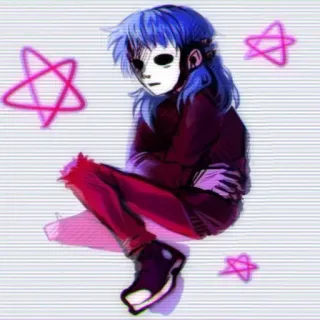 ❤️ Sally Face Sally Face, Sal Fisher, character, video game, horror, stars telegram sticker