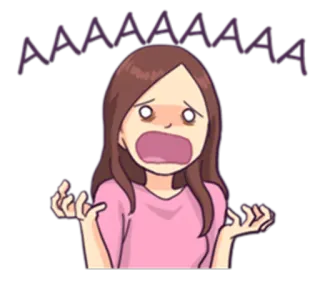 😵 AAAAAAAA estresado, ansioso, asustado, pánico telegram sticker