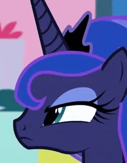 😯 Princess Luna My Little Pony poni, dibujos animados, princesa, Luna, lindo, caballo, MLP telegram sticker